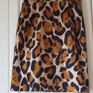 Vivienne Westwood Anglomania Iconic Leopard print cotton pencil skirt 40 NWOT